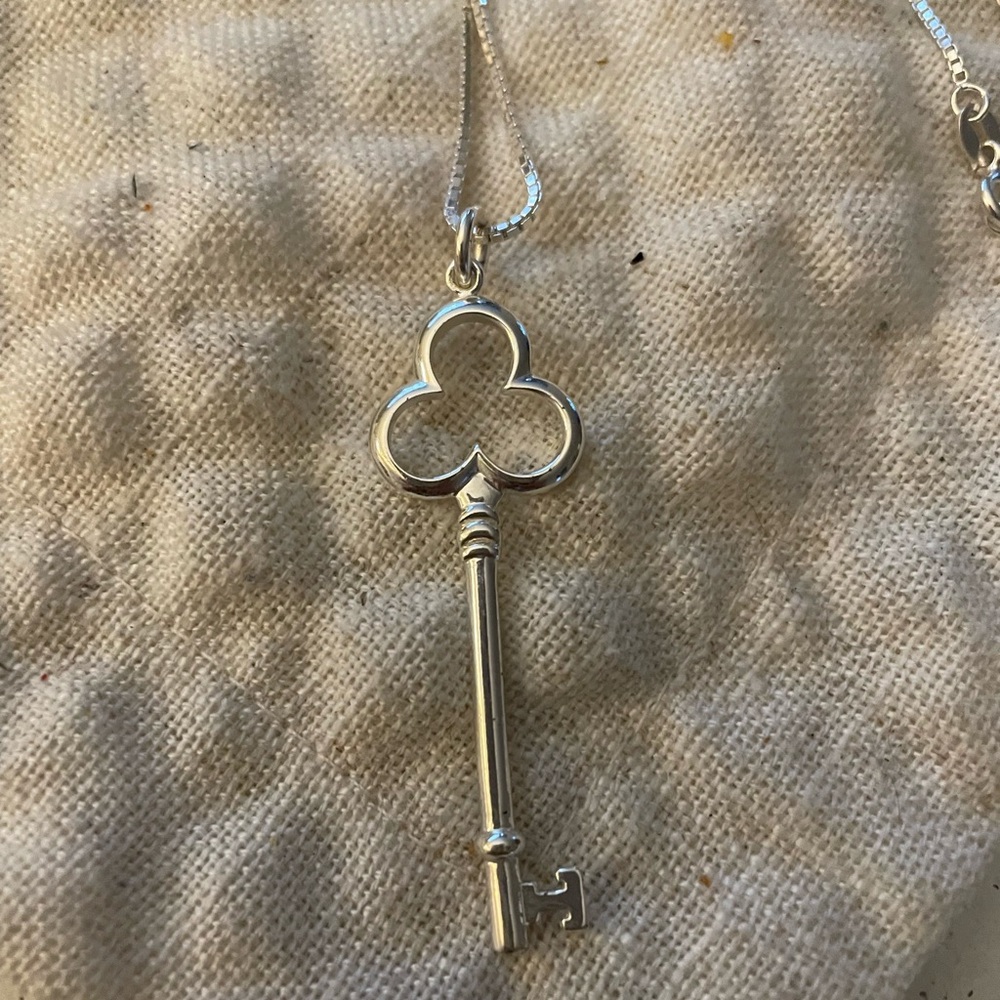 Sterling Silver Key Necklace